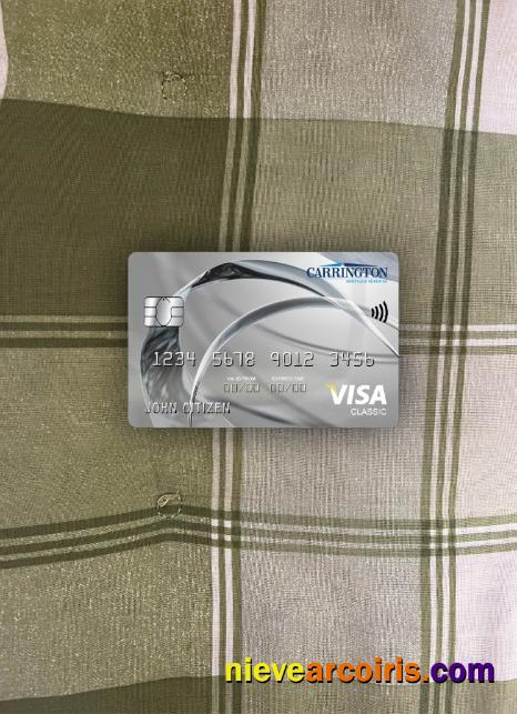 USA Carrington Mortgage Services bank visa classic card photolook